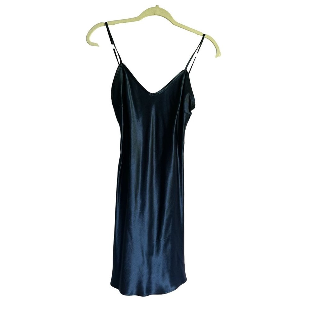 Francesca Caretti Vintage Womens Sapphire Blue Nightie Slip Dress 4 Fairycore - Picture 7 of 7